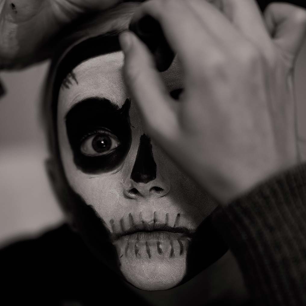 Person with Painted Face Person with Painted Face